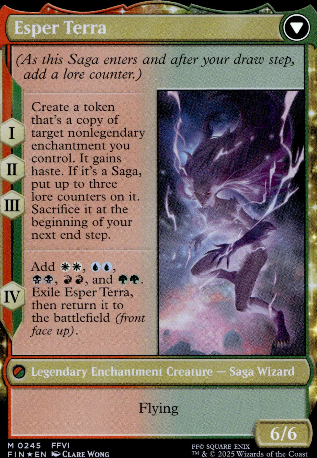 Terra Magical Adept #245 Foil FINAL FANTASY NM