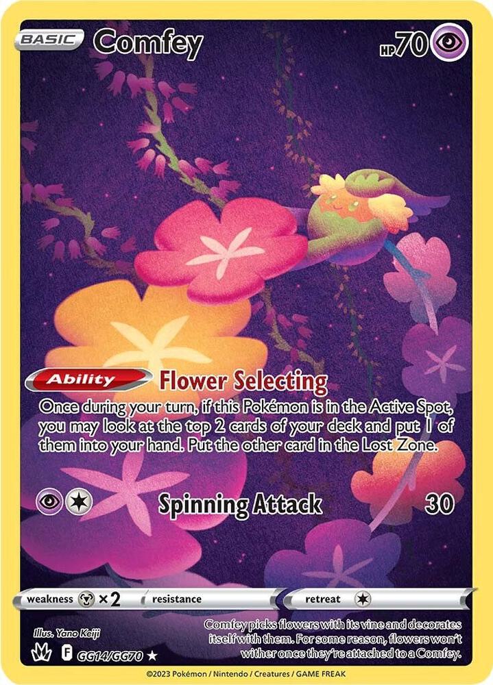 Comfey GG14/GG70 Holo SWSH: Crown Zenith: Galarian Gallery NM