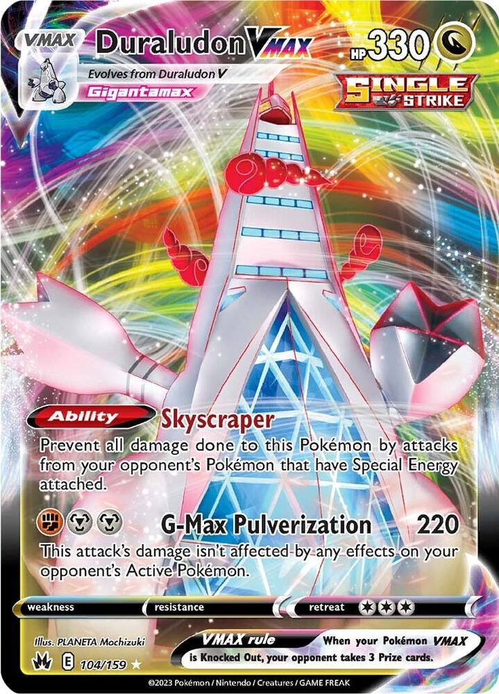 Duraludon VMAX 104/159 Holo SWSH: Crown Zenith NM