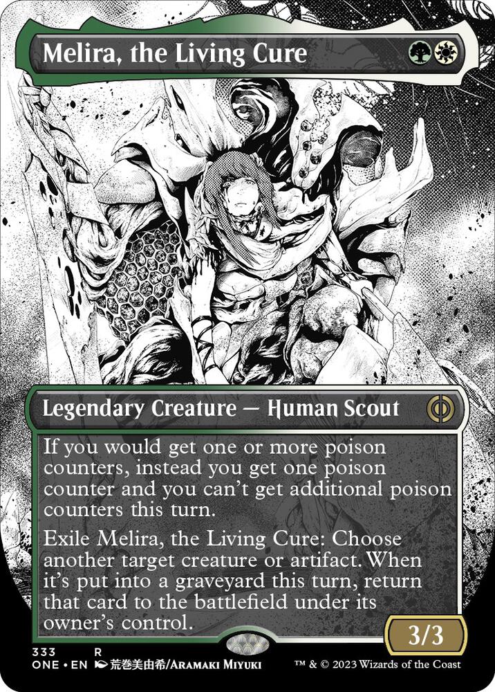 Melira, the Living Cure (Borderless) #333 Phyrexia: All Will Be One NM