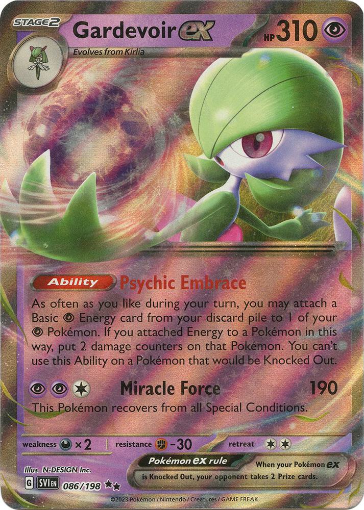 Gardevoir ex - 086/198 Holo SV01: Scarlet & Violet Base Set NM