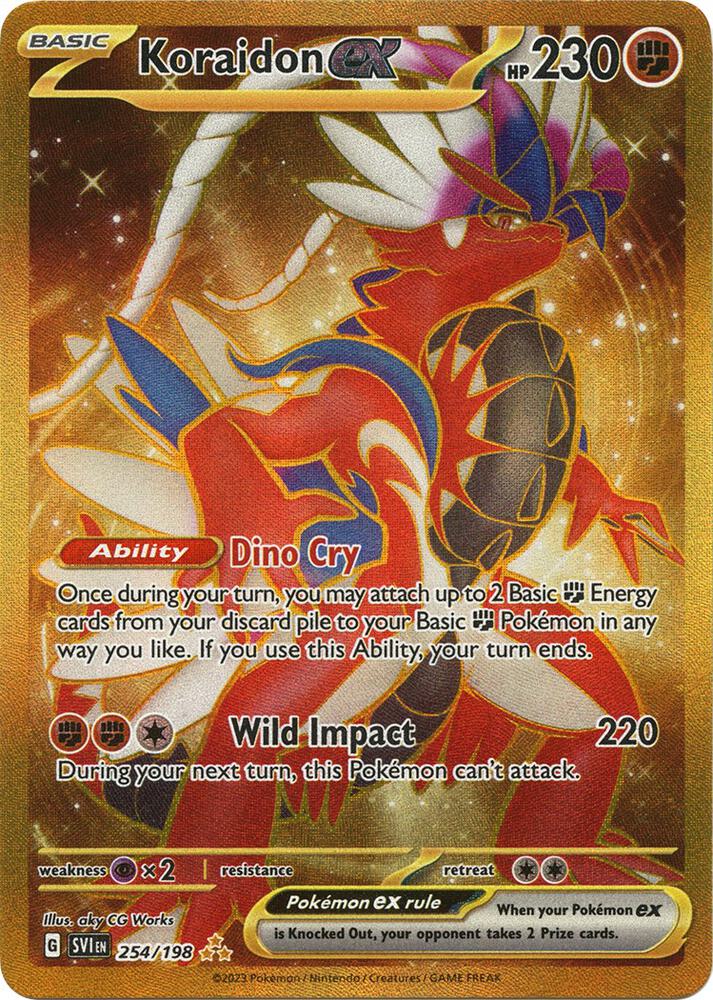 Koraidon ex 254/198 Holo SV01: Scarlet & Violet Base Set NM