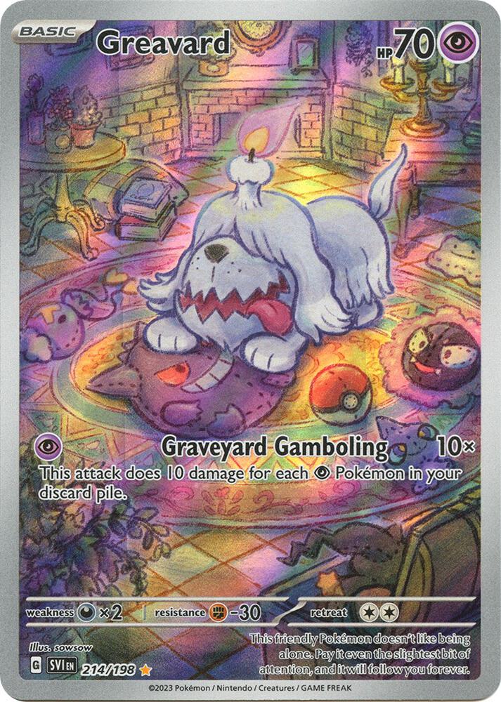 Greavard 214/198 Holo SV01: Scarlet & Violet Base Set NM