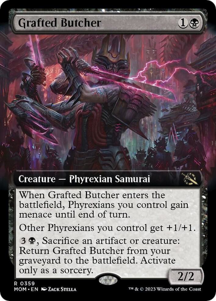 Grafted Butcher (Extended Art) #359 March of the Machine NM