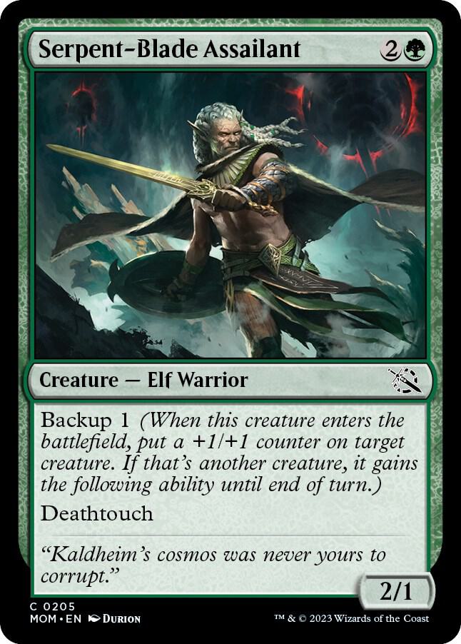 Serpent-Blade Assailant #205 Foil March of the Machine NM