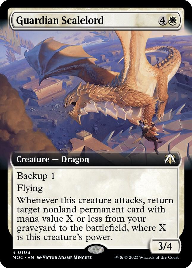 Guardian Scalelord (Extended Art) #103 Commander: March of the Machine NM