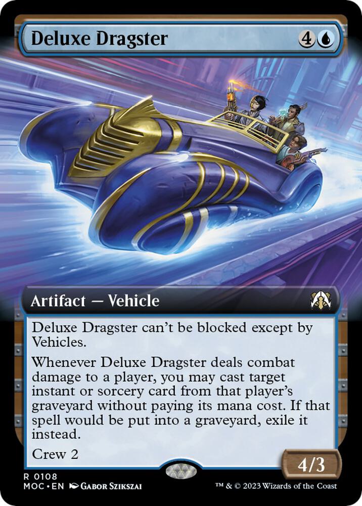 Deluxe Dragster (Extended Art) #108 Commander: March of the Machine NM