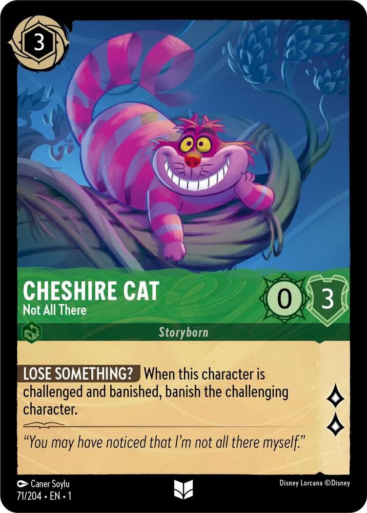Cheshire Cat - Not All There 71/204 The First Chapter Cold Foil Uncommon