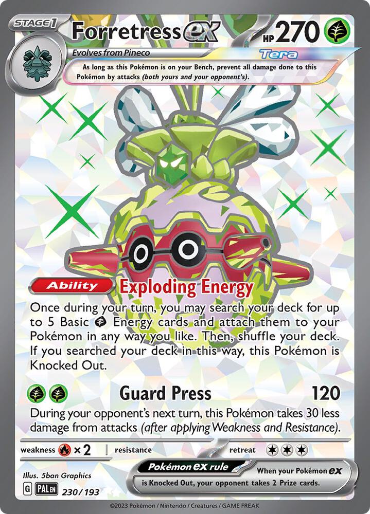 Forretress ex 230/193 Holo SV02: Paldea Evolved NM