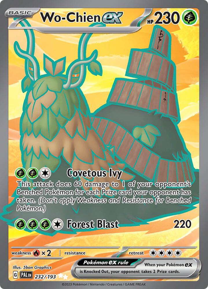 Wo-Chien ex 232/193 Holo SV02: Paldea Evolved NM