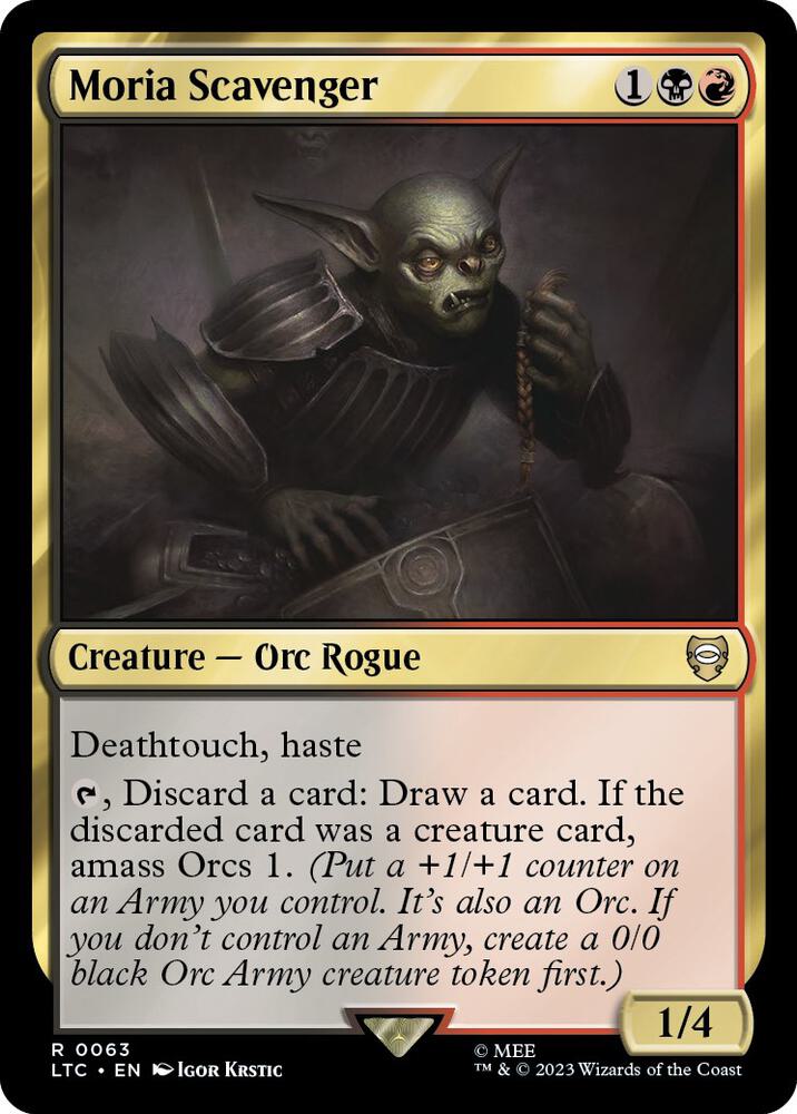 Moria Scavenger #63 Commander: The Lord of the Rings: Tales of Middle-earth NM