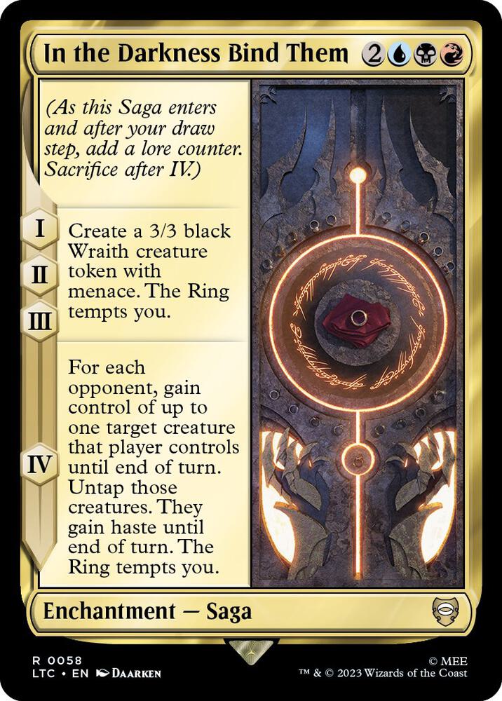 In the Darkness Bind Them #58 Commander: The Lord of the Rings: Tales of Middle-earth NM