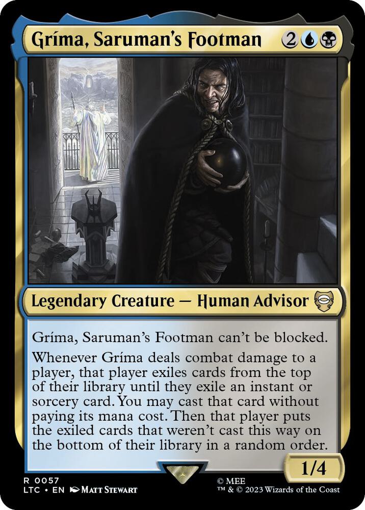 Grima, Saruman's Footman #57 Commander: The Lord of the Rings: Tales of Middle-earth NM