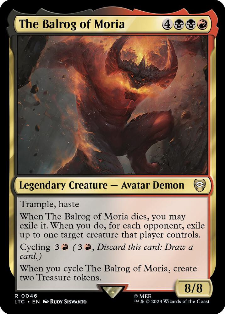 The Balrog of Moria #46 Commander: The Lord of the Rings: Tales of Middle-earth NM