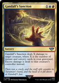 Gandalf's Sanction #208 Foil Universes Beyond: The Lord of the Rings: Tales of Middle-earth NM