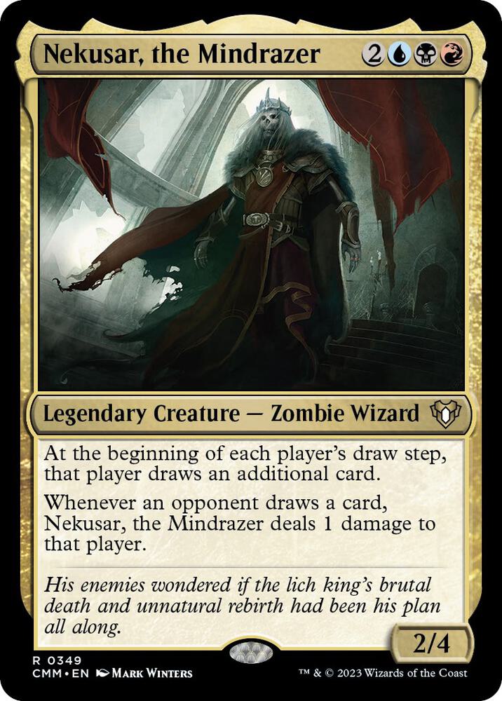 Nekusar, the Mindrazer #349 Commander Masters NM
