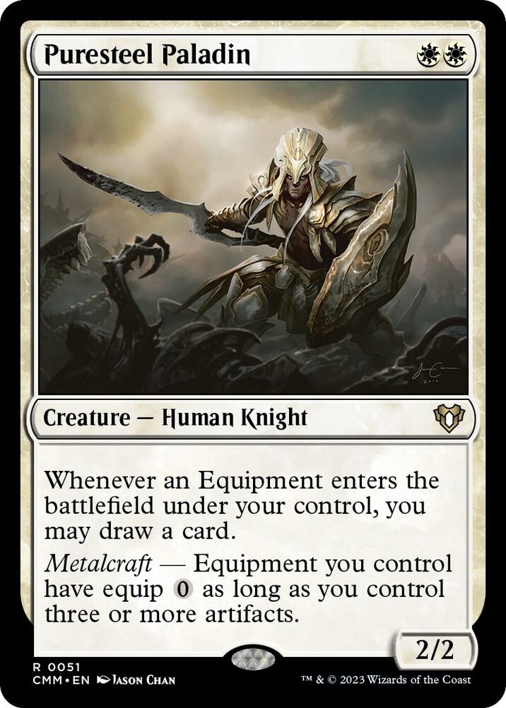 Puresteel Paladin #51 Commander Masters NM