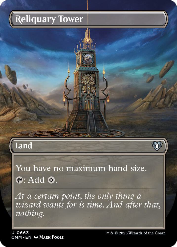 Reliquary Tower Borderless #663 Commander Masters NM