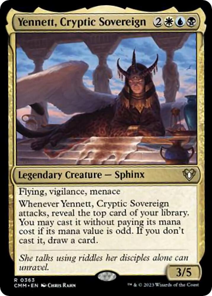 Yennett, Cryptic Sovereign #363 Commander Masters NM
