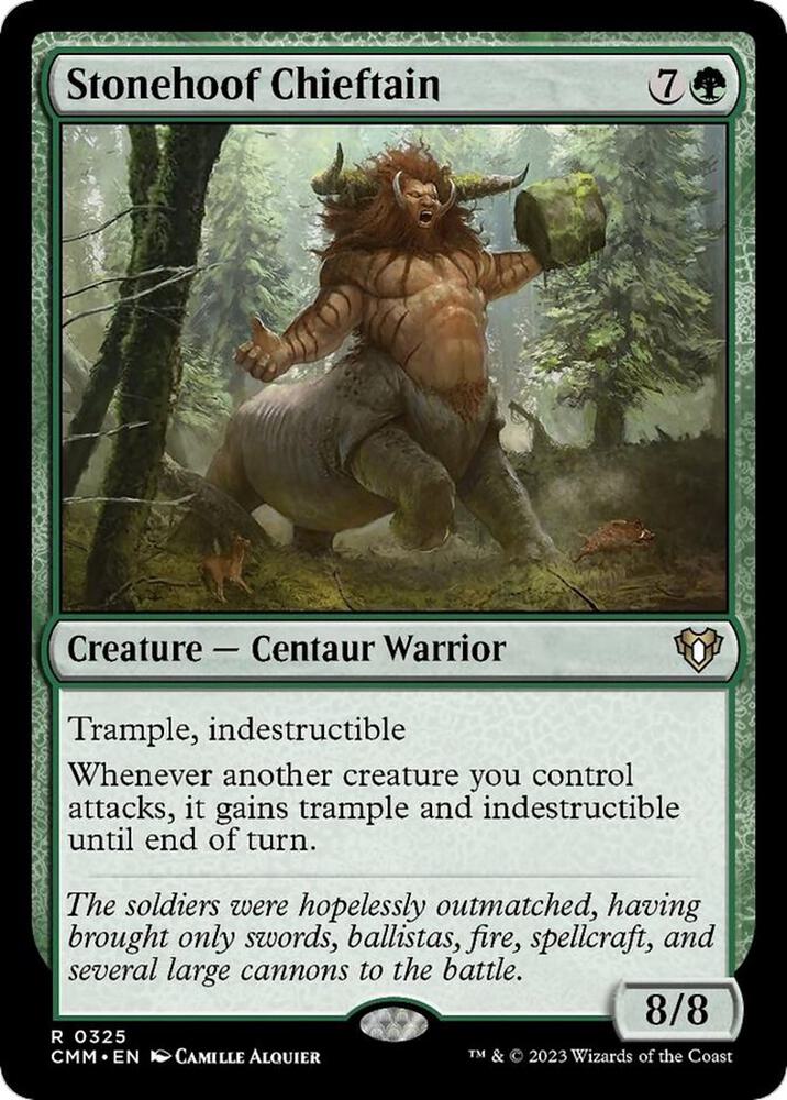 Stonehoof Chieftain #325 Commander Masters NM