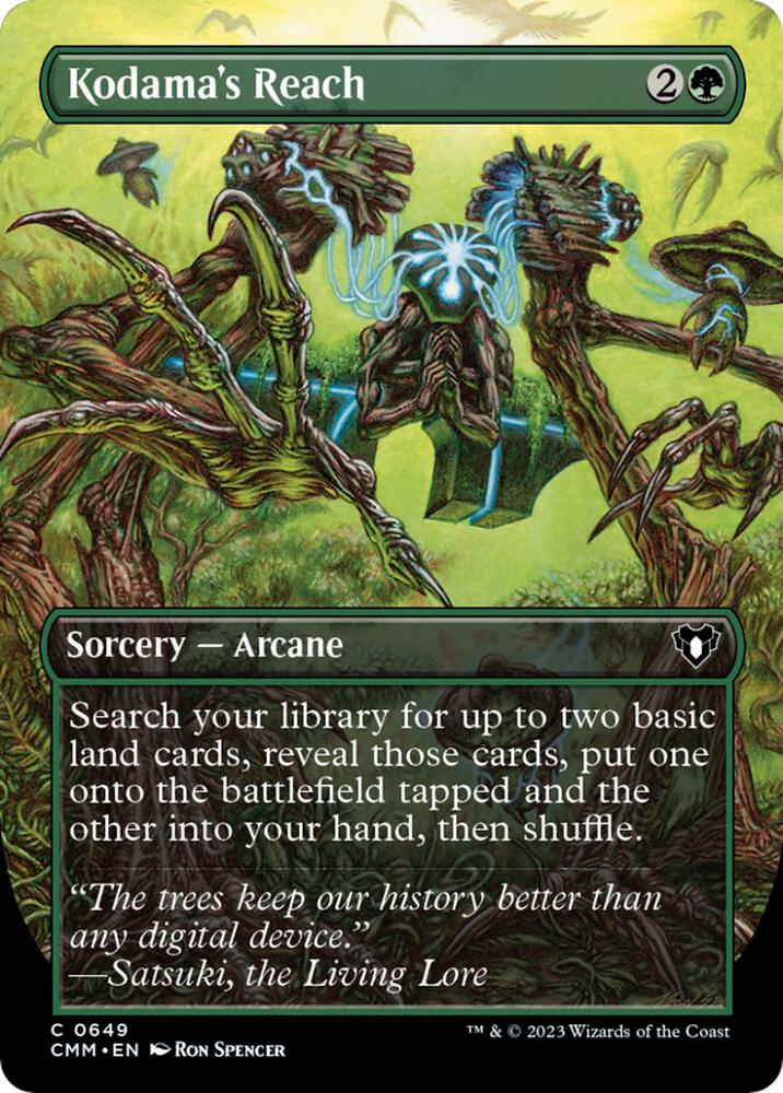 Kodama's Reach (Borderless) #649 Foil Commander Masters NM
