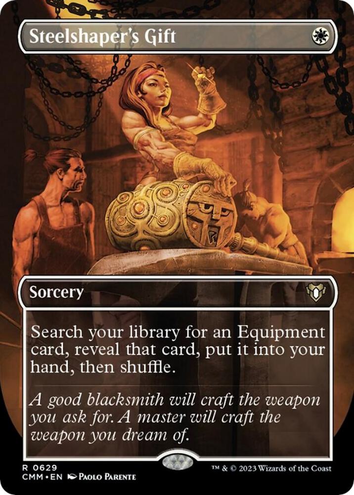 Steelshaper's Gift (Borderless) #629 Commander Masters NM
