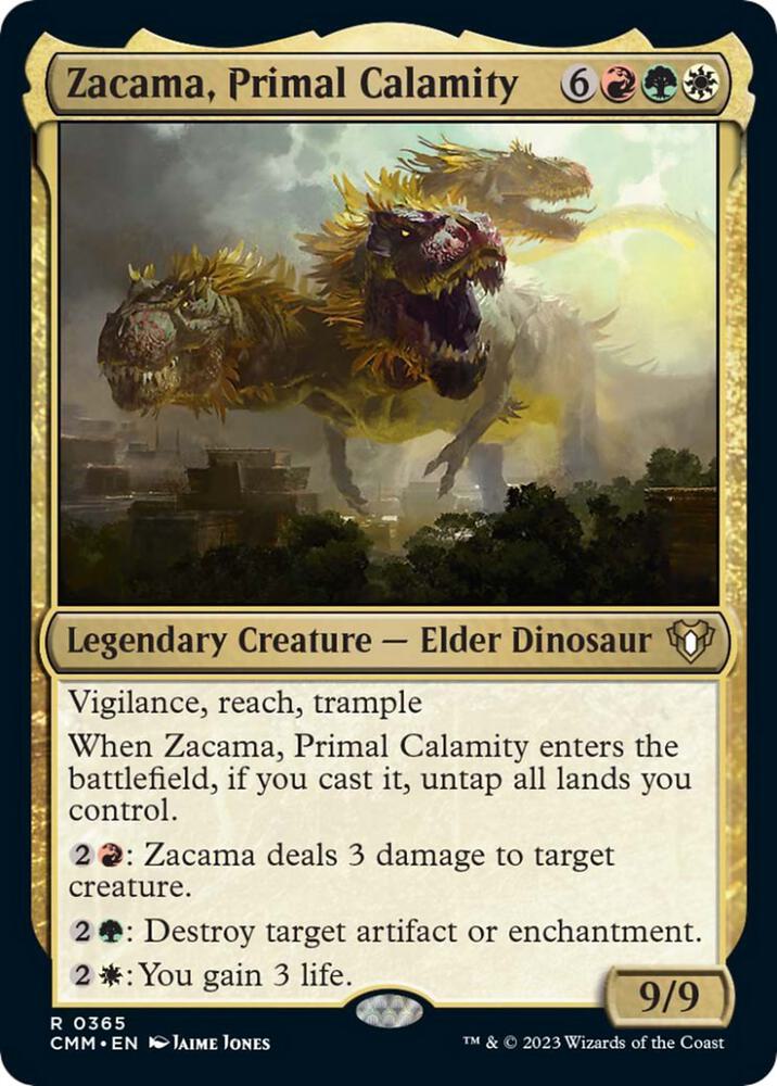 Zacama, Primal Calamity #365 Commander Masters NM
