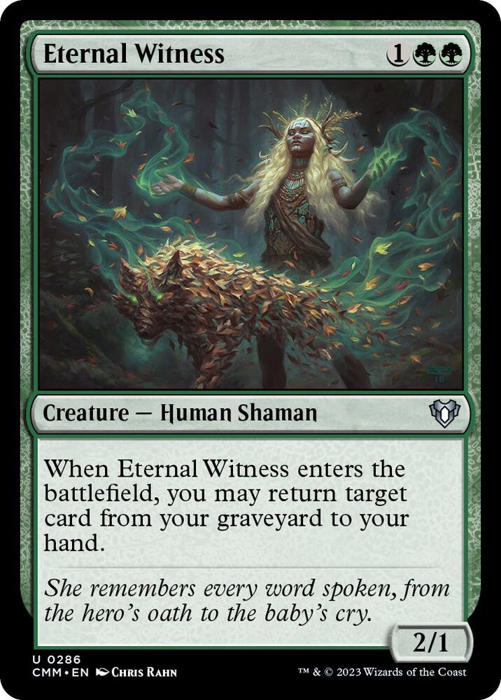 Eternal Witness #286 Commander Masters NM