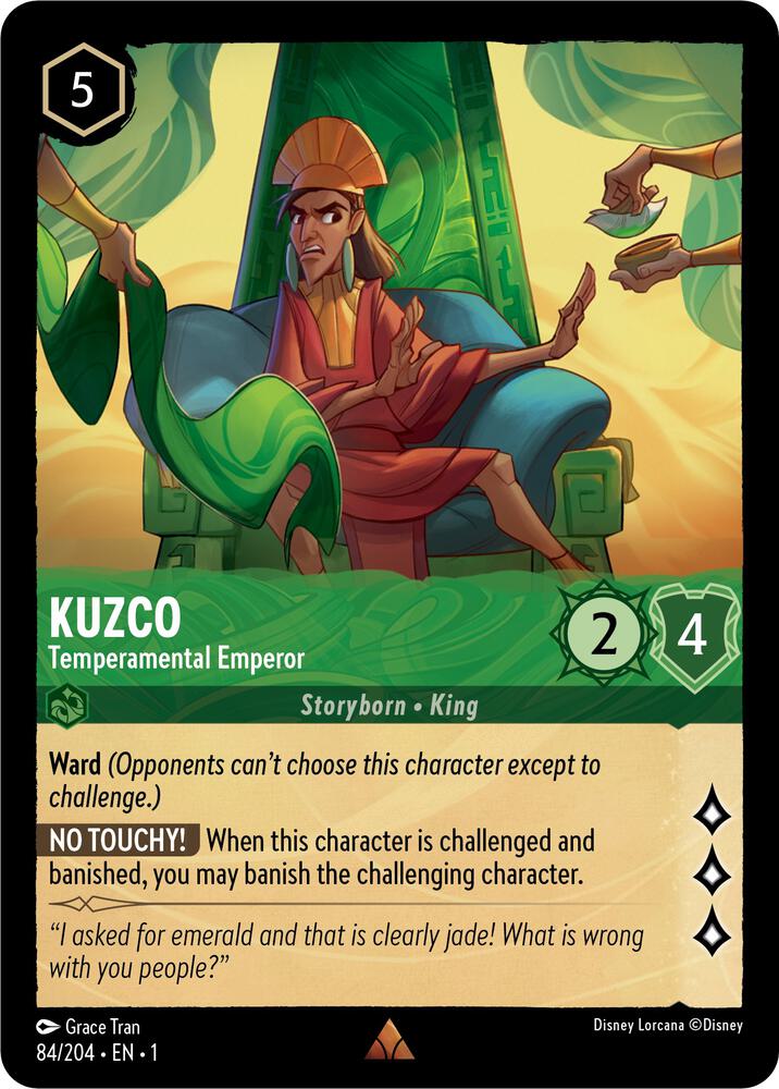 Kuzco - Temperamental Emperor 84/204 The First Chapter Cold Foil Rare
