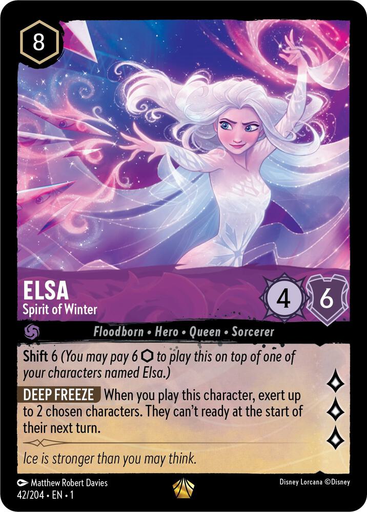 Elsa - Spirit of Winter 42/204 The First Chapter Cold Foil Legendary