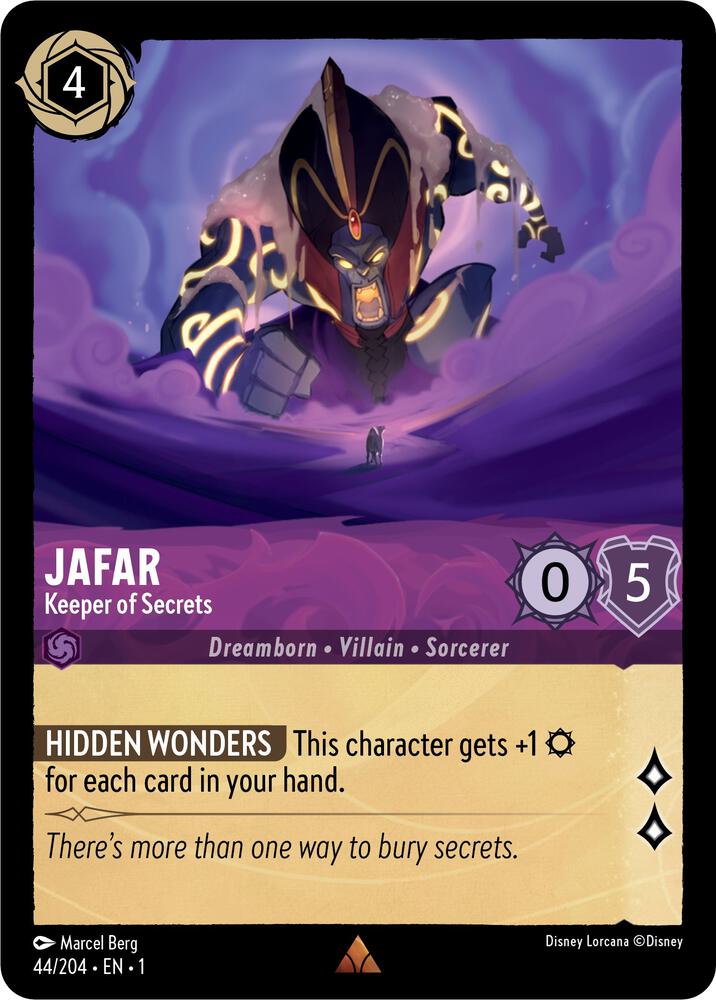 Jafar - Keeper of Secrets 44/204 The First Chapter Cold Foil Rare