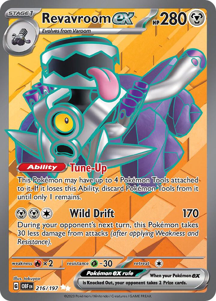Revavroom ex 216/197 Holo SV03: Obsidian Flames NM