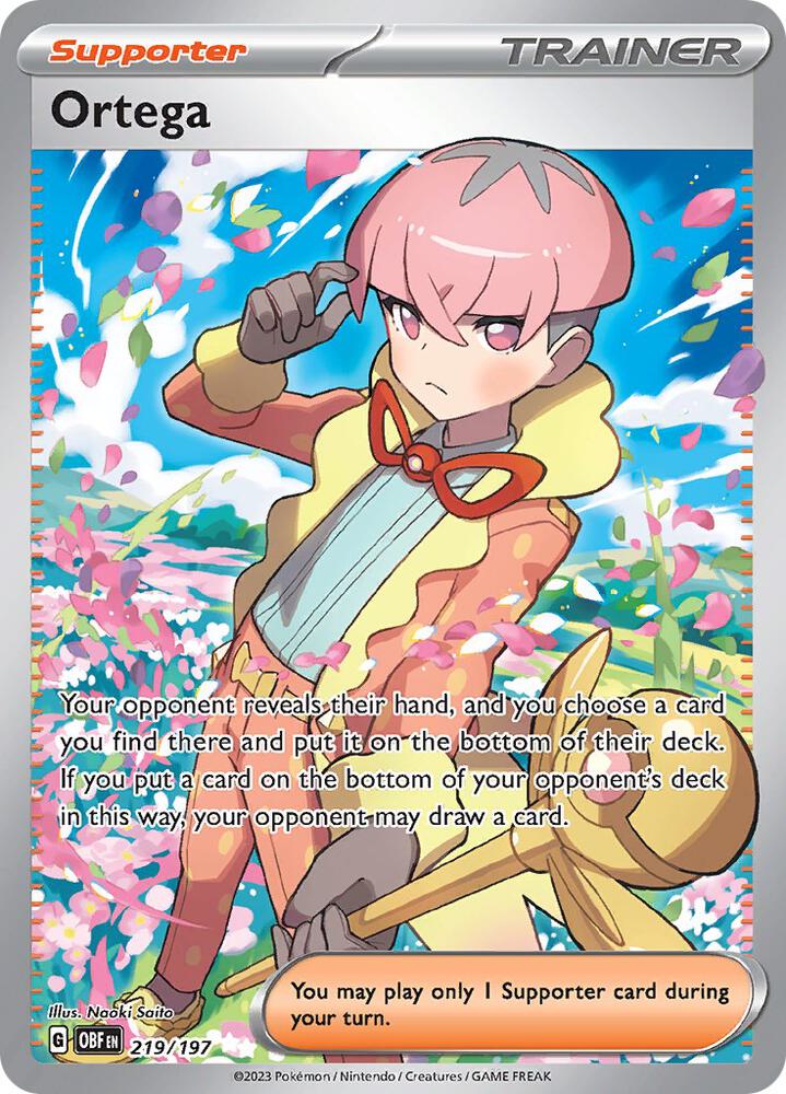 Ortega 219/197 Holo SV03: Obsidian Flames NM