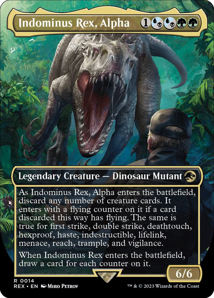 Indominus Rex, Alpha (Borderless) #14 Universes Beyond: Jurassic World Collection NM