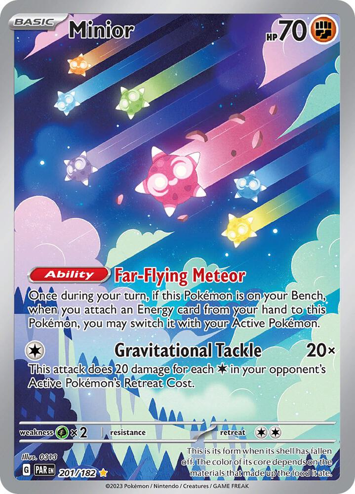 Minior 201/182 Holo SV04: Paradox Rift NM