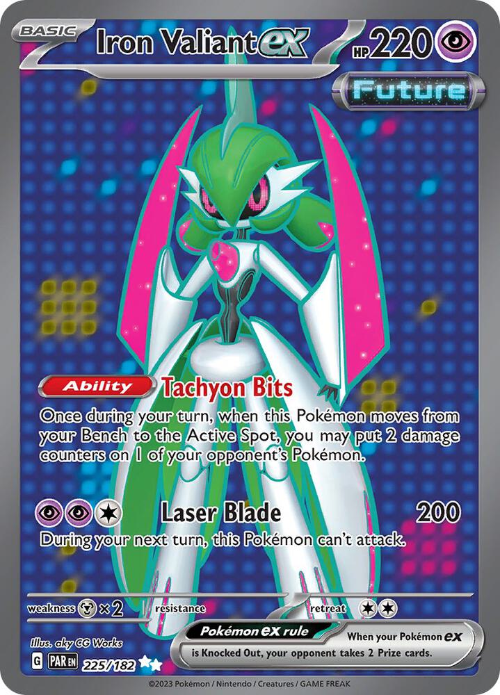 Iron Valiant ex 225/182 Holo SV04: Paradox Rift NM