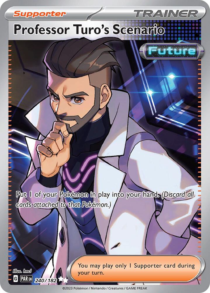 Professor Turo's Scenario 240/182 Holo SV04: Paradox Rift NM