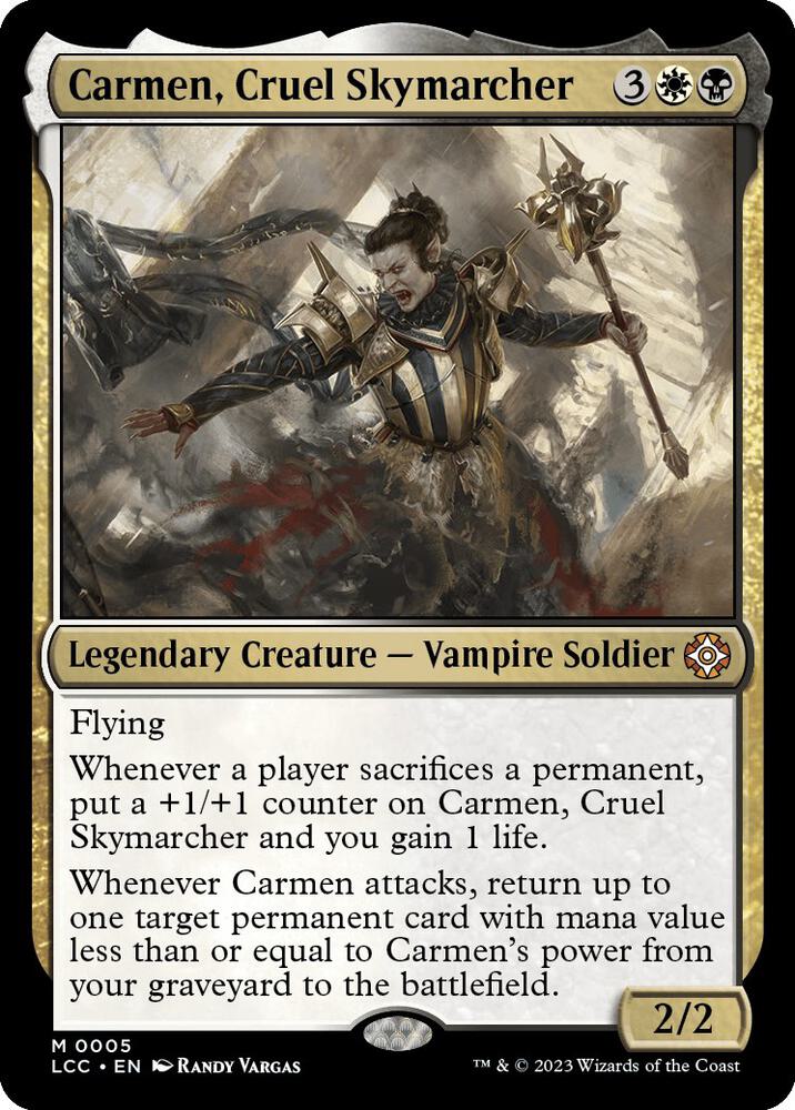 Carmen, Cruel Skymarcher #5 Commander: The Lost Caverns of Ixalan NM