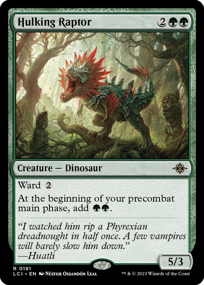 Hulking Raptor #191 The Lost Caverns of Ixalan NM