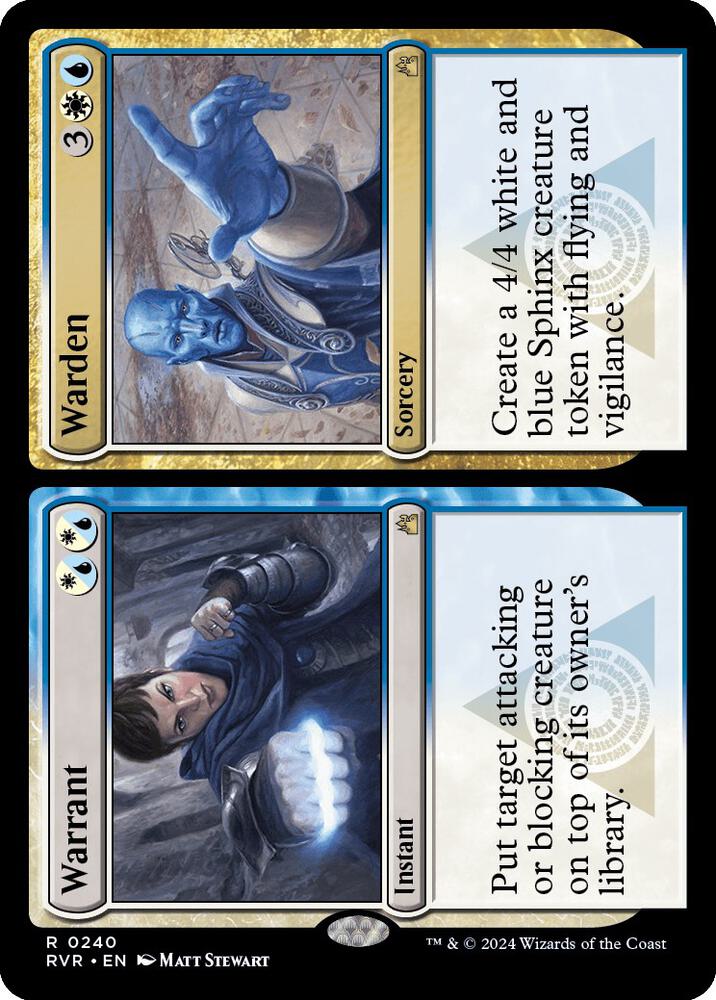 Warrant // Warden #240 Foil Ravnica Remastered NM