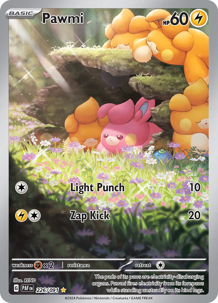 Pawmi 226/091 Holo SV: Paldean Fates NM