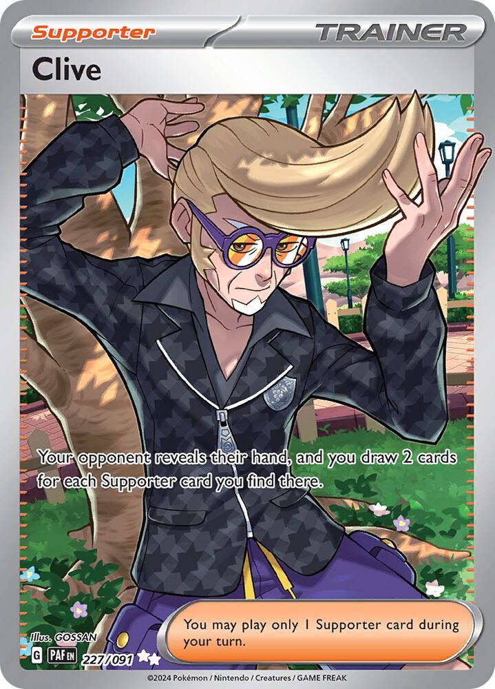 Clive 227/091 Holo SV: Paldean Fates NM