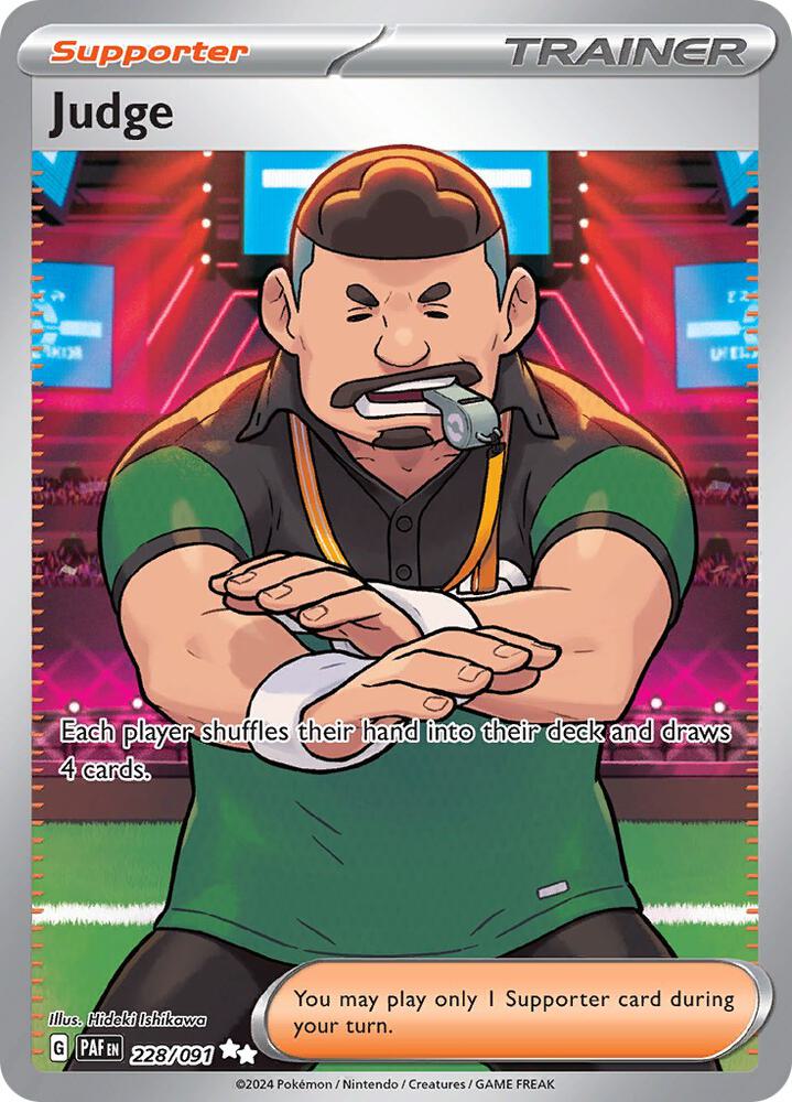 Judge 228/091 Holo SV: Paldean Fates NM