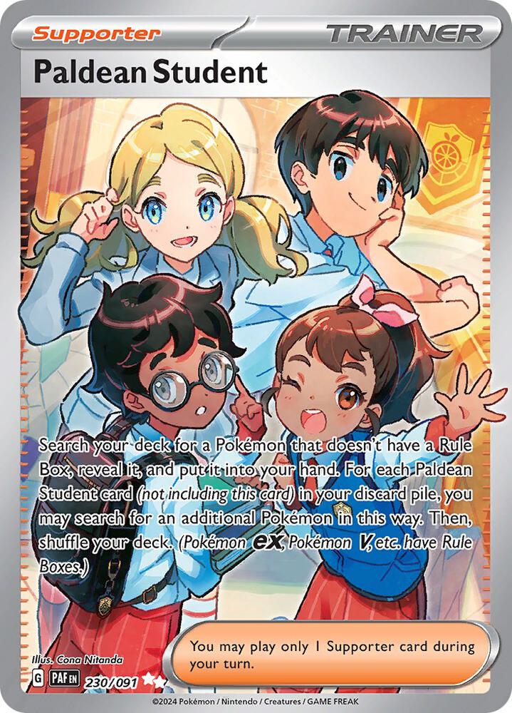 Paldean Student 230/091 Holo SV: Paldean Fates NM