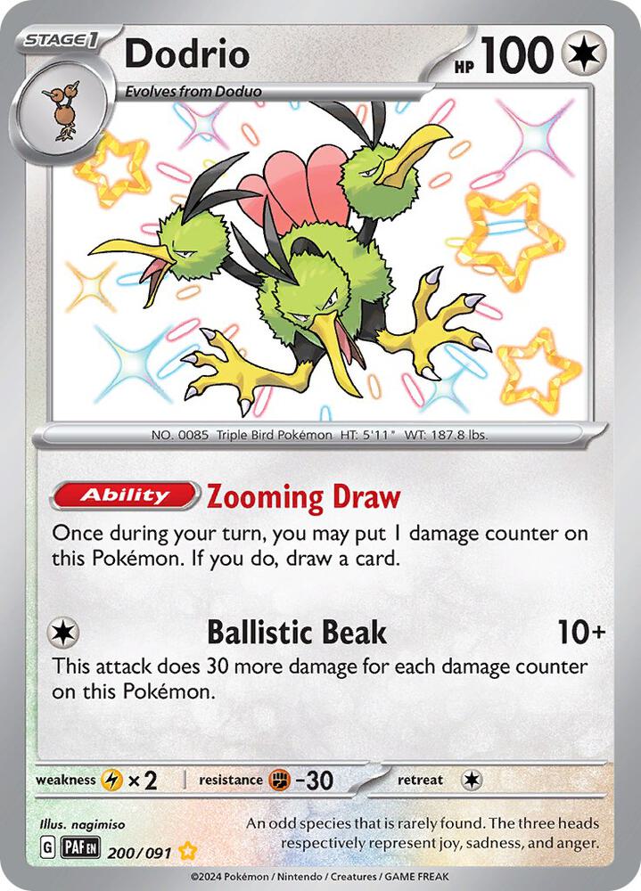 Dodrio 200/091 Holo SV: Paldean Fates NM