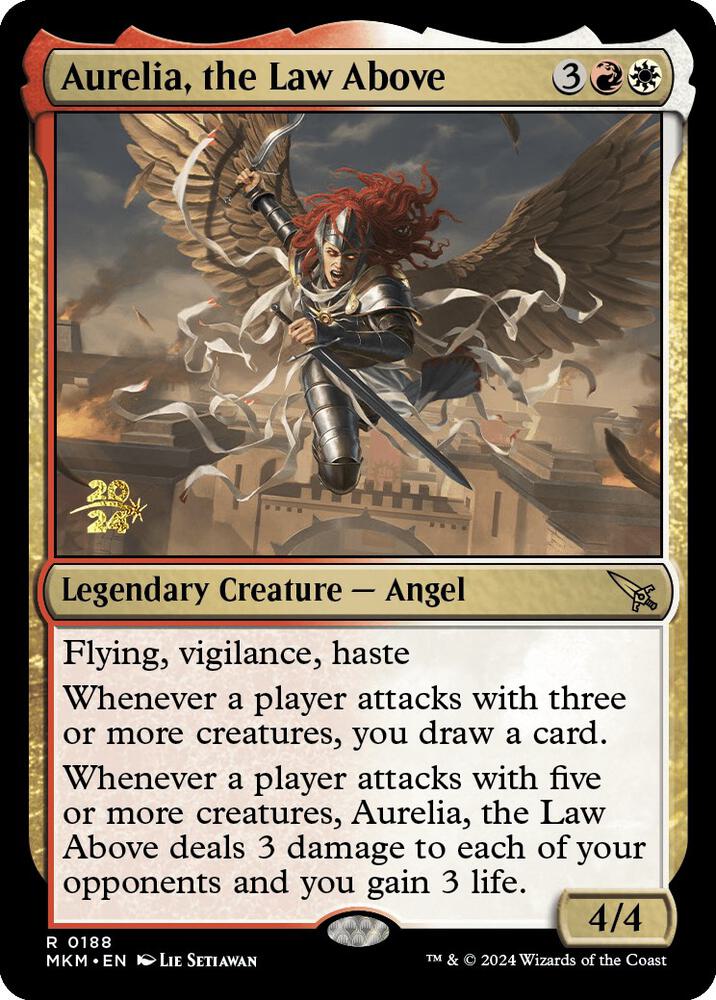 Aurelia, the Law Above #188 Foil Prerelease Cards NM