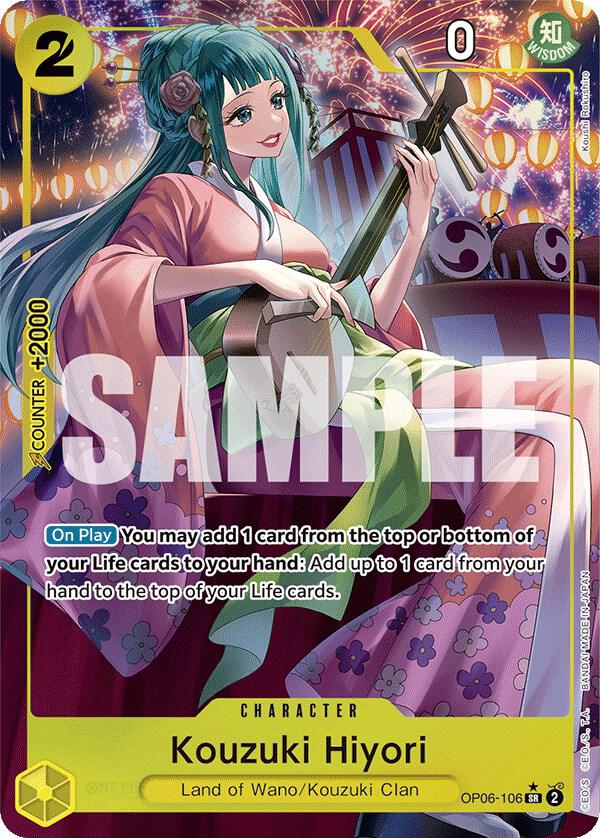 Kouzuki Hiyori (Alternate Art) OP06-106 Wings of the Captain NM