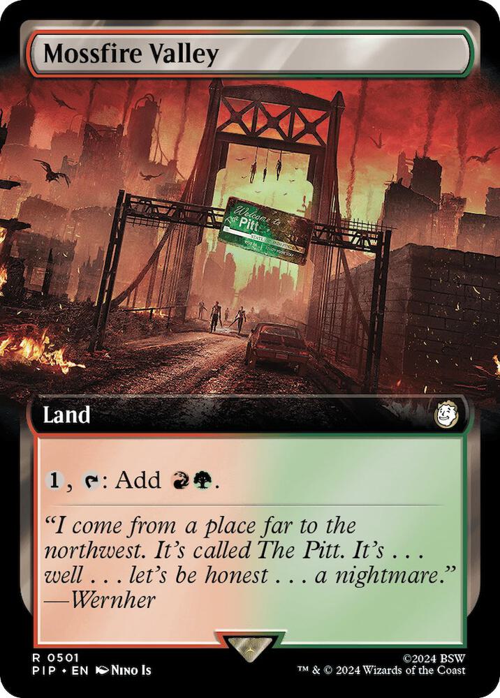 Mossfire Valley Extended Art #501 Universes Beyond: Fallout NM