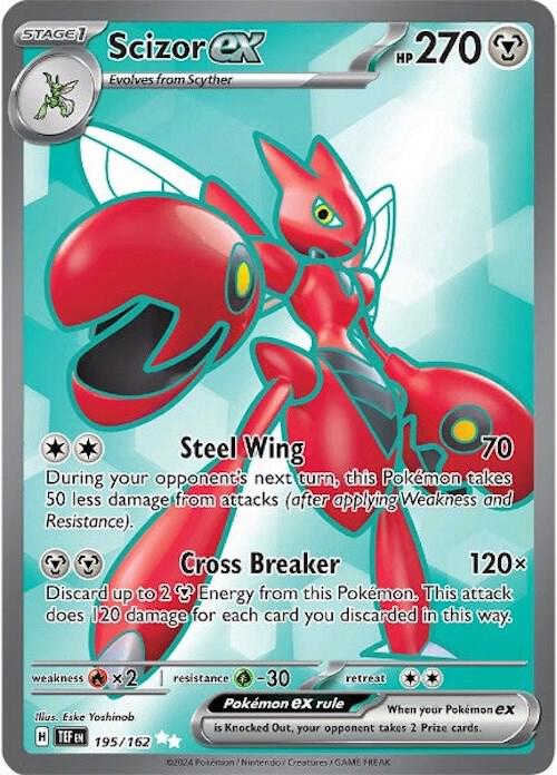 Scizor ex 195/162 Holo SV05: Temporal Forces NM