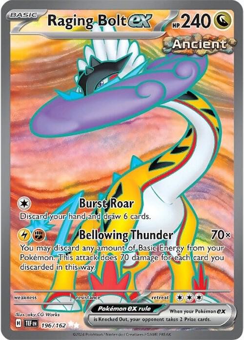 Raging Bolt ex 196/162 Holo SV05: Temporal Forces NM